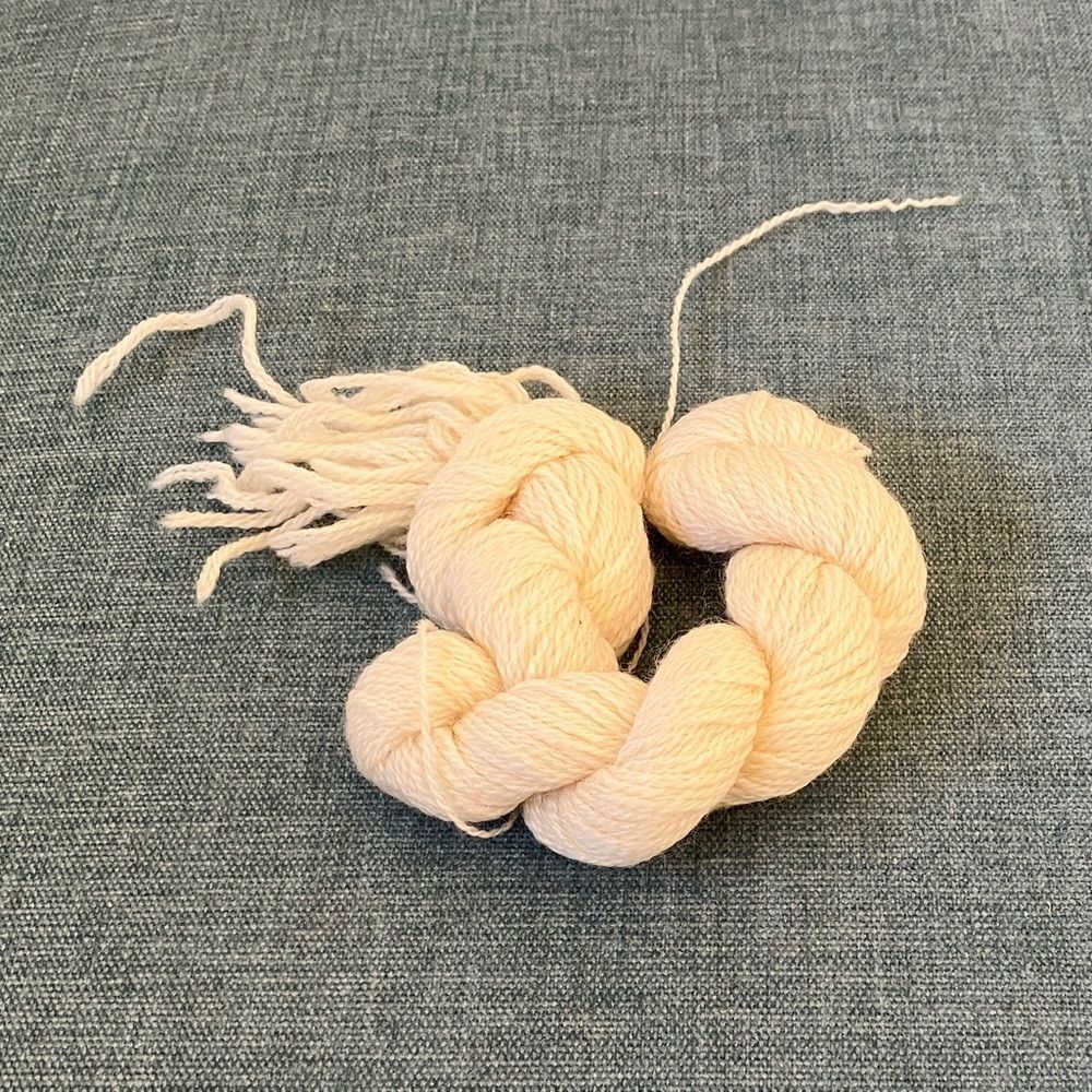 White Needlepoint Thread Yarn